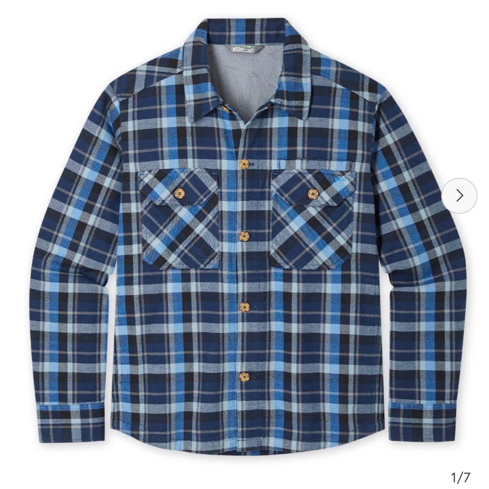 NWT Stio Men's Hutkeeper Flannel Shirt size small